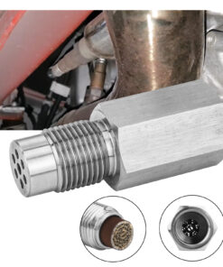 3mirrors 58MM Straight O2 Oxygen Sensor Spacer Cel Fix Check Engine Light Eliminator Adapter M18x1.5 - Stainless Steel - 1/2/4/10/50/100 Pcs