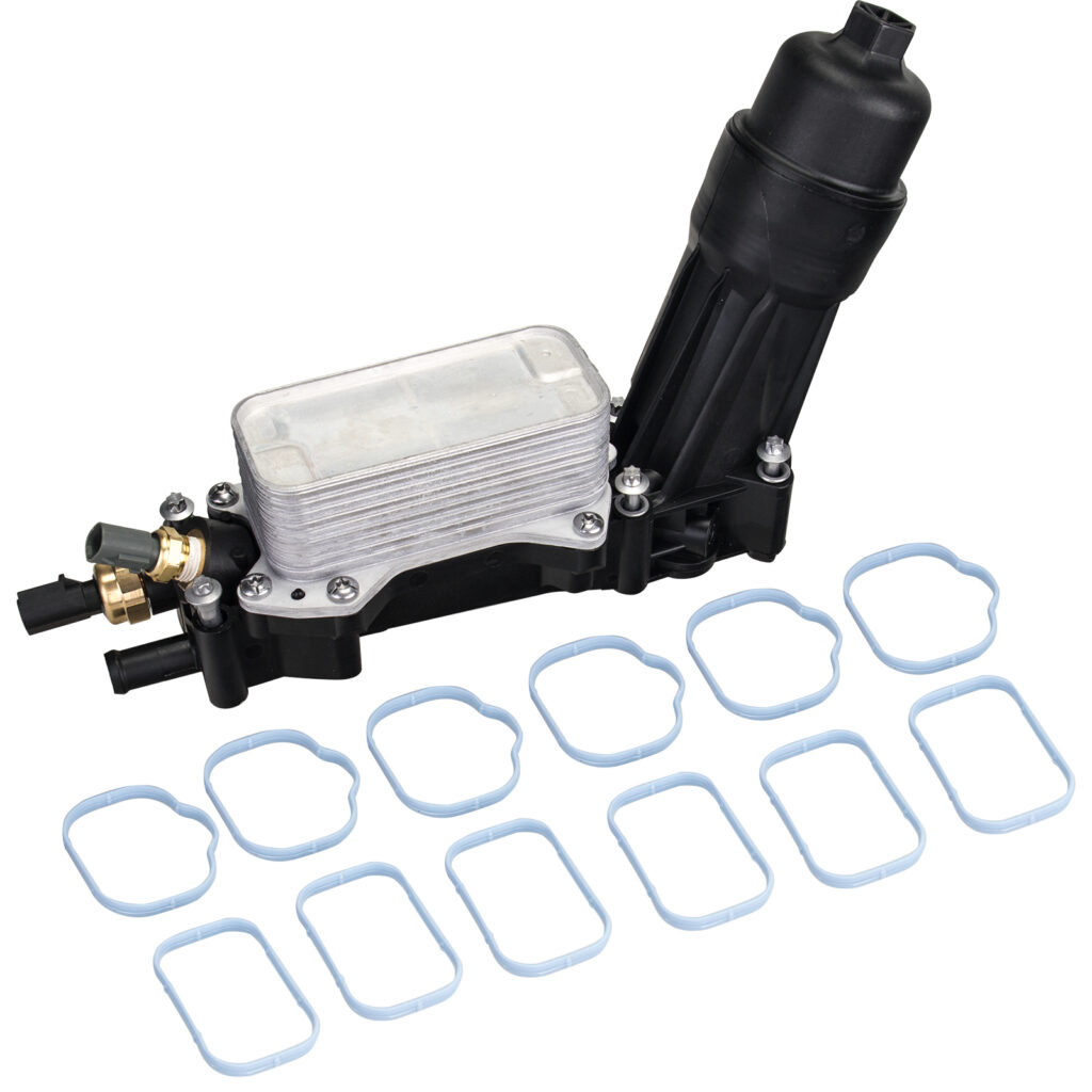 Oil Cooler Filter Housing Adapter For 2014-2017 Chrysler Dodge Jeep Ram V6 3.6L 5184331AC, 5184562AC, 68105583AF, OFH101