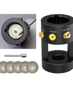 3mirrors ALUMINUM Tungsten Electrode Sharpener Grinder Head TIG Welding Tool with Cut-Off Slot Multi-Angle & Offsets - Exchangeable Guides
