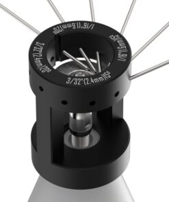 ALUMINUM Tungsten Electrode Sharpener Grinder Head TIG Welding Tool with Cut-Off Slot Multi-Angle & Offsets - Simplistic