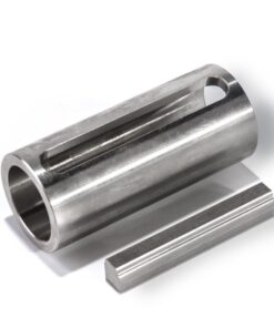 Gas Engine Pulley Crank Shaft Sleeve Adapter Predator Stainless Steel - 3/4" to 1" L=2 1/4" w/ 3/16" 1/4" Key