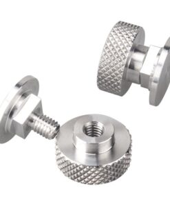 3mirrors Welding Hood (Pipeliner) Helmet Fasteners Headgear Replacement Parts Accessories Screws Flip Hood Aluminum - 1 Pair (Knurled)