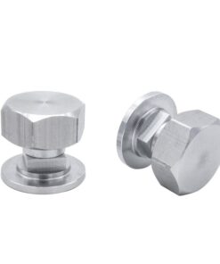 Welding Hood (Pipeliner) Helmet Fasteners Headgear Replacement Parts Accessories Screws Flip Hood Aluminum - 1 Pair (Hex)