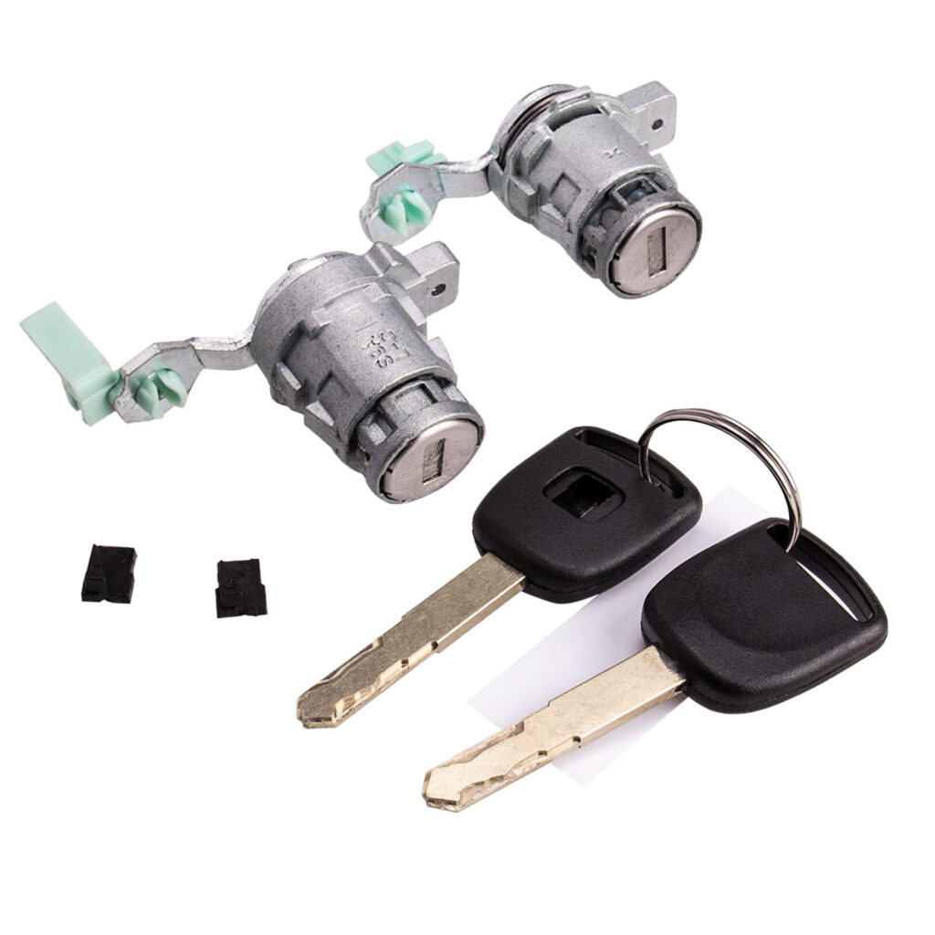 Door Lock Cylinder L&R w/ 2 Keys Compatible with Honda 98-02 Accord, 01-05 Civic, 99-04 Odyssey, 00-09 S2000, 72185-S9A-013