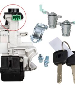 Ignition Switch Assembly & Door Lock Cylinder For 2003-2005 Honda Civic Accord CRV OE# 06350-SAA-G30, 35100-SDA-A71