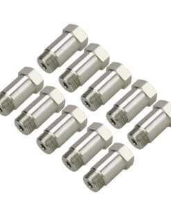 3mirrors O2 Oxygen Sensor Extension Car Cel Fix Check Engine Light Eliminator Adapter Steel M18x1.5, 45mm/1.77in - 10/50/100 Pcs