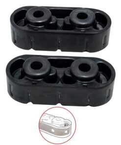 Exhaust Muffler Hangers Insulators W/ Iron Frame Compatible with Silverado Sierra Yukon Tahoe, 15092802 15740212 25956663