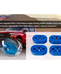 Exhaust Hangers Muffler Bushing Insulator Shock Absorbent Mount Bracket - 4PCS (Blue)