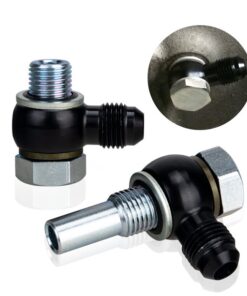 Transmission Adapter Fittings -6AN Flare to 1/4" NPSM Compatible with 4L80E GM Transmission Chevrolet GMC C1500/2500/3500 Silverado Sierra