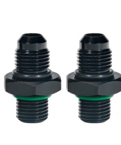 6AN to 1/4NPS Transmission Cooler Adapter Fitting Fits GM Turbo TH350 TH400 4L60E 4L70E 4L80E, 2-Pack