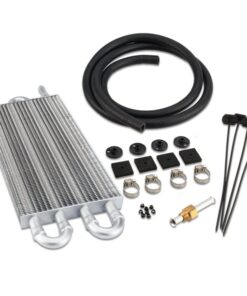 Aluminum 4 Row Transmission Oil Cooler Ultra-Cool Tube 402 W/ Mounting Hardware Kit 5/16"
