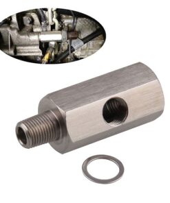 3mirrors 1/8" BSPT Oil Pressure Sensor Tee to NPT Adapter Turbo BSPT Adapter Engine Gauge