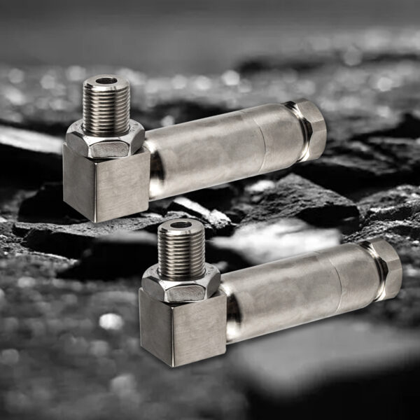 3mirrors Angled O2 Oxygen Sensor Adapter Spacer 90 Degree Mini Cat Catalytic Converter CEL Fix Eliminator M18x1.5 Threaded - Image 4