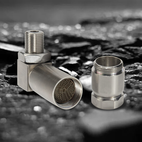 3mirrors Angled O2 Oxygen Sensor Adapter Spacer 90 Degree Mini Cat Catalytic Converter CEL Fix Eliminator M18x1.5 Threaded - Image 5