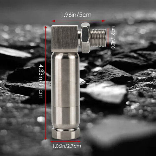 3mirrors Angled O2 Oxygen Sensor Adapter Spacer 90 Degree Mini Cat Catalytic Converter CEL Fix Eliminator M18x1.5 Threaded - Image 8