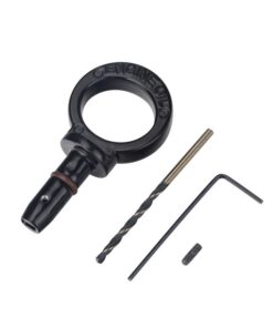 Aluminum Oil Dipstick Pull Handle Engine Oil Level Dipstick Handle Compatible with Dodge Chrysler Jeep Models Universal Engine Oil Dipstick Handle w/Viton O Ring & Installation Kit Black