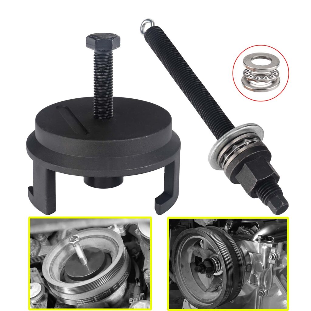 3mirrors LS Harmonic Balancer Mounting Puller Installation Pulley Tool Kit w/ Bearing For Chevrolet GM LS LS1 5.3 5.7 6.0 6.2L 25264 551141