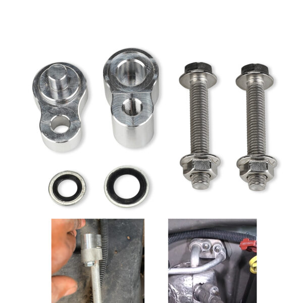 3mirrors A/C Block Off Kit Line Terminator Compatible with Rear Air 2014-2019 Chevrolet Suburbans, GMC Suburbans 1500 2500, Yukon Denali XL, Tahoe Cadillac Escalade w/HNBR Washers, Instruction - Image 2