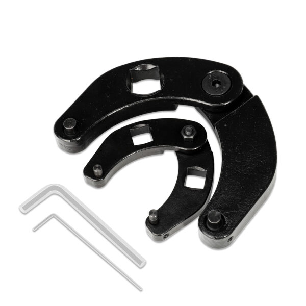 3mirrors 1266 & 7463 Small Adjustable Gland Nut Hand Wrench Tool Universal Spanner Fit for Hydraulic Cylinders Most Farm and Construction Equipment - Image 2