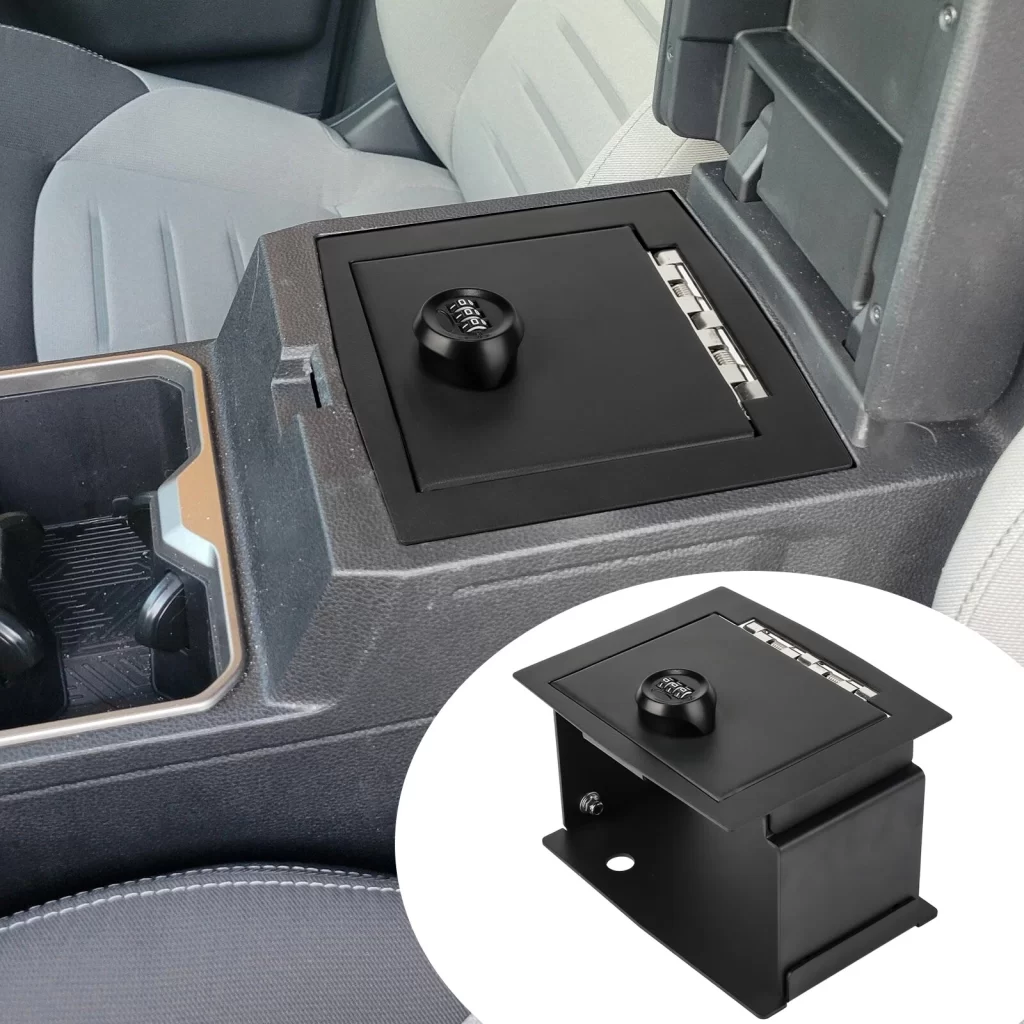 Center Console Digit Security Locking Vault Safe Storage For Toyota 2024+ Tacoma